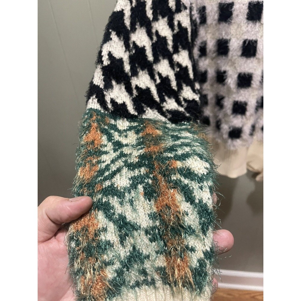 Clad And Cloth Symone Pattern Block Sweater - image 3